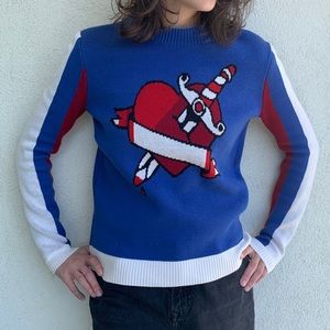 Nasty Gal tattoo heart and dagger sweater